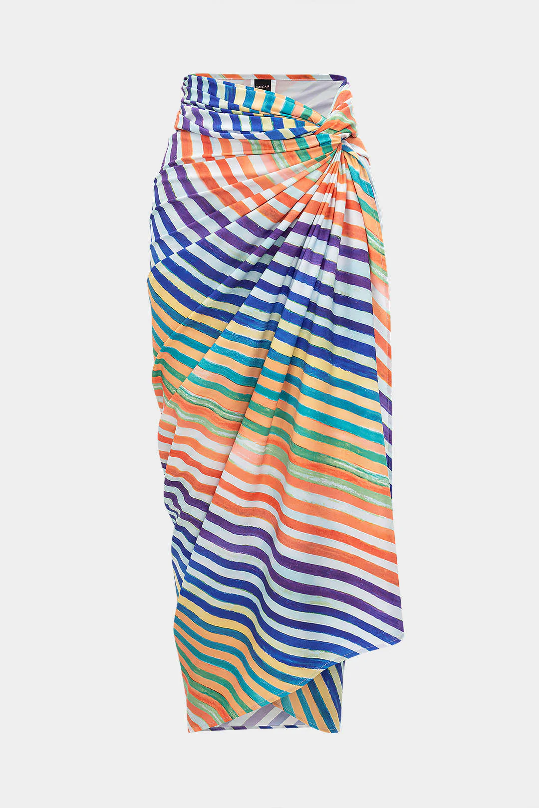 Stripes Print Twist Knot Skirt